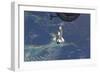 Space Shuttle Atlantis over the Bahamas-null-Framed Photographic Print