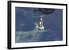 Space Shuttle Atlantis over the Bahamas-null-Framed Photographic Print