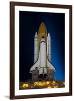 Space Shuttle Atlantis Pre Launch Kennedy Space Center July 2011 Night 3-null-Framed Photo