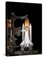 Space Shuttle Atlantis Sits Ready on its Launch Pad at Kennedy Space Center, Florida-null-Stretched Canvas