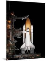 Space Shuttle Atlantis Sits Ready on its Launch Pad at Kennedy Space Center, Florida-null-Mounted Photographic Print