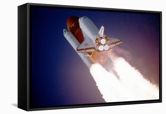 Space Shuttle Atlantis Takes Flight on its Sts-27 Mission on December 2, 1988, 9:30 A.M. EST-null-Framed Stretched Canvas