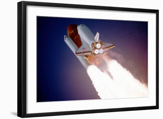 Space Shuttle Atlantis Takes Flight on its Sts-27 Mission on December 2, 1988, 9:30 A.M. EST-null-Framed Photo