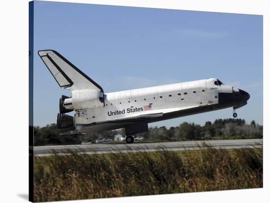 Space Shuttle Atlantis Touches Down at Kennedy Space Center, Florida-null-Stretched Canvas