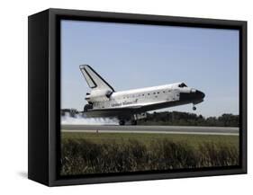 Space Shuttle Atlantis Touches Down at Kennedy Space Center, Florida-null-Framed Stretched Canvas