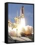 Space Shuttle Atlantis' Twin Solid Rocket Boosters Propel-Stocktrek Images-Framed Stretched Canvas