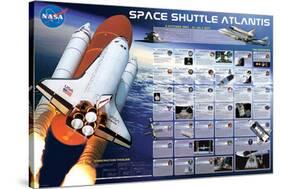 Space Shuttle Atlantis-null-Stretched Canvas