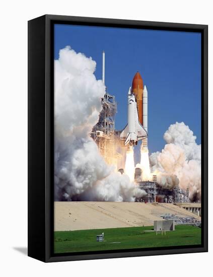 Space Shuttle Atlantis-Stocktrek Images-Framed Stretched Canvas