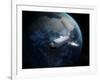 Space Shuttle Backdropped Against Earth-Stocktrek Images-Framed Photographic Print