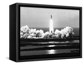 Space Shuttle Challenger 1985-Thom Bauer-Framed Stretched Canvas