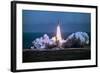 Space Shuttle Challenger Blasting off into Sky-Bill Mitchell-Framed Photographic Print