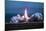 Space Shuttle Challenger Blasting off into Sky-Bill Mitchell-Mounted Photographic Print