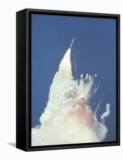 Space Shuttle Challenger Disaster-null-Framed Stretched Canvas