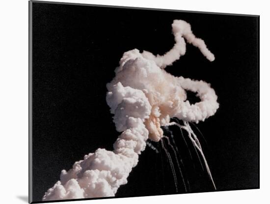 Space Shuttle Challenger Disaster-null-Mounted Photo