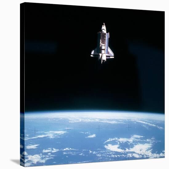 Space Shuttle Challenger During Mission STS-7-null-Stretched Canvas