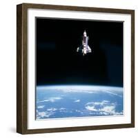 Space Shuttle Challenger During Mission STS-7-null-Framed Premium Photographic Print