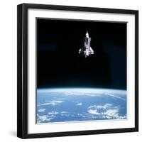 Space Shuttle Challenger During Mission STS-7-null-Framed Premium Photographic Print