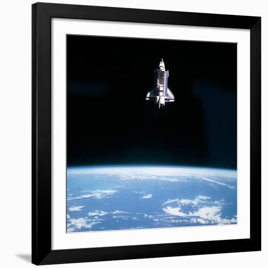 Space Shuttle Challenger During Mission STS-7-null-Framed Photographic Print