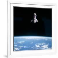Space Shuttle Challenger During Mission STS-7-null-Framed Photographic Print