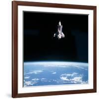 Space Shuttle Challenger During Mission STS-7-null-Framed Photographic Print