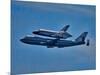 Space Shuttle Columbia flies on 9/21/12 over Los Angeles on its final flight, Malibu, CA-null-Mounted Photographic Print