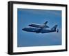 Space Shuttle Columbia flies on 9/21/12 over Los Angeles on its final flight, Malibu, CA-null-Framed Photographic Print