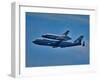 Space Shuttle Columbia flies on 9/21/12 over Los Angeles on its final flight, Malibu, CA-null-Framed Premium Photographic Print