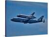 Space Shuttle Columbia flies on 9/21/12 over Los Angeles on its final flight, Malibu, CA-null-Stretched Canvas