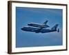 Space Shuttle Columbia flies on 9/21/12 over Los Angeles on its final flight, Malibu, CA-null-Framed Photographic Print