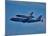 Space Shuttle Columbia flies on 9/21/12 over Los Angeles on its final flight, Malibu, CA-null-Mounted Photographic Print