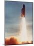 Space Shuttle Discovery 10 Blasting Off Launch Pad. Kennedy Space Center-null-Mounted Premium Photographic Print