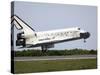 Space Shuttle Discovery Approaches Landing on the Runway at the Kennedy Space Center-Stocktrek Images-Stretched Canvas