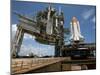 Space Shuttle Discovery Atop the Mobile Launcher Platform-null-Mounted Photographic Print