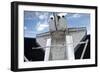 Space Shuttle Discovery Backdropped by Earth's Horizon-null-Framed Photographic Print