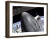 Space Shuttle Discovery Docked to the International Space Station-Stocktrek Images-Framed Photographic Print