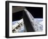 Space Shuttle Discovery Docked to the International Space Station-Stocktrek Images-Framed Photographic Print