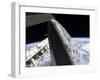 Space Shuttle Discovery Docked to the International Space Station-Stocktrek Images-Framed Photographic Print