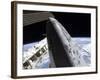 Space Shuttle Discovery Docked to the International Space Station-Stocktrek Images-Framed Photographic Print