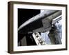 Space Shuttle Discovery Docked to the International Space Station-Stocktrek Images-Framed Photographic Print