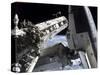 Space Shuttle Discovery Docked to the International Space Station-Stocktrek Images-Stretched Canvas