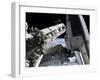 Space Shuttle Discovery Docked to the International Space Station-Stocktrek Images-Framed Photographic Print