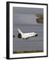 Space Shuttle Discovery Glides over the Banana River to a Landing on Kennedy Space Center's Runway-null-Framed Photographic Print