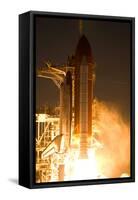 Space Shuttle Discovery Launch Photo Poster Print-null-Framed Stretched Canvas