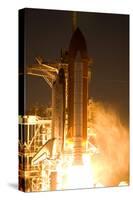 Space Shuttle Discovery Launch Photo Poster Print-null-Stretched Canvas