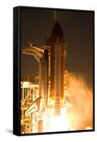 Space Shuttle Discovery Launch Photo Poster Print-null-Framed Stretched Canvas