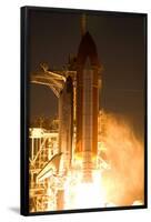 Space Shuttle Discovery Launch Photo Poster Print-null-Framed Poster