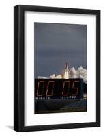 Space Shuttle Discovery Lifting Off and Countdown Clock-Roger Ressmeyer-Framed Photographic Print