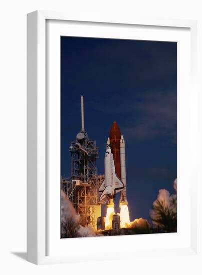 Space Shuttle Discovery Lifting Off-Roger Ressmeyer-Framed Photographic Print