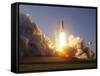 Space Shuttle Discovery Lifts Off from Its Launch Pad at Kennedy Space Center, Florida-Stocktrek Images-Framed Stretched Canvas