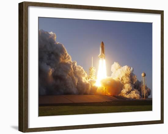 Space Shuttle Discovery Lifts Off from Its Launch Pad at Kennedy Space Center, Florida-Stocktrek Images-Framed Photographic Print